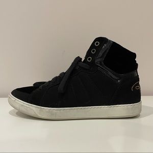 Roberto Cavalli velvet high top sneakers